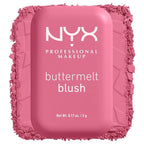 NYX PROFESSIONAL MAKEUP Buttermelt Powder Blush, Fade and Transfer-Resistant Blush, Up to 12HR Make Up Wear, Vegan Formula - For The Butta
