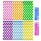 30pcs Heatless Curlers Rollers for Wavy Curls, No Heat Spiral Curlers Kit with Styling Hooks for Long Hair (25.5 Inch/65 cm)