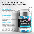 SimplyVital Collagen, Retinol & Hyaluronic Acid Cream - Anti-Aging Retinol Cream for Face, Neck & Décolleté - Made in USA - Daily Moisturizer Face Cream - 3.38 fl oz