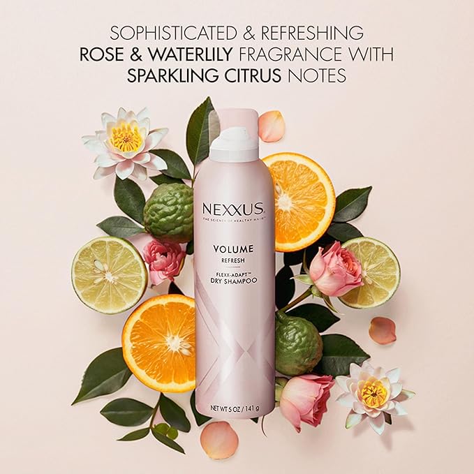 Nexxus Volume Refresh Dry Shampoo For Oil Control + Root-Lifting 72 Hour Freshness with FLEXX-ADAPT Technology 5 oz