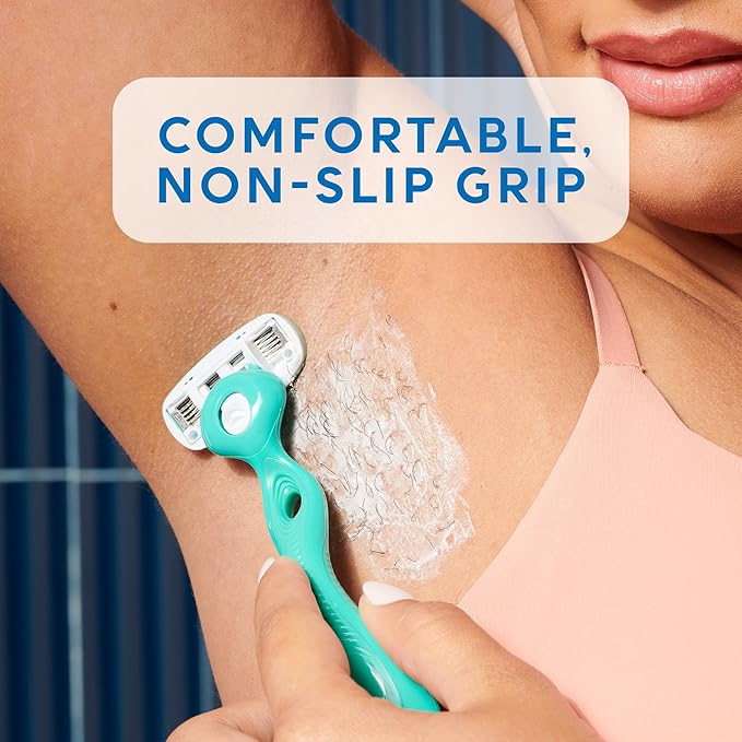 Schick Hydro Silk Ultra Sensitive Razor for Women | Womens Razor for Sensitive Skin, 5 Blade Razors for Women, Womens Razors for Shaving, Includes 1 Handle & 5 Refills