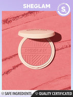 SHEGLAM Divine Flush Matte Blush Powder - Highly Pigmented, Non-Fading, Long Lasting, Lightweight Natural Blush for Face Makeup