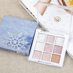 Erinde 9 Colors Eyeshadow Palette, Matte Shimmer Glitter Eye Shadow Palette Makeup, Highly Pigmented Long Lasting Waterproof, Colorful Sequins Sparkle Eyeshadow Makeup Pallet