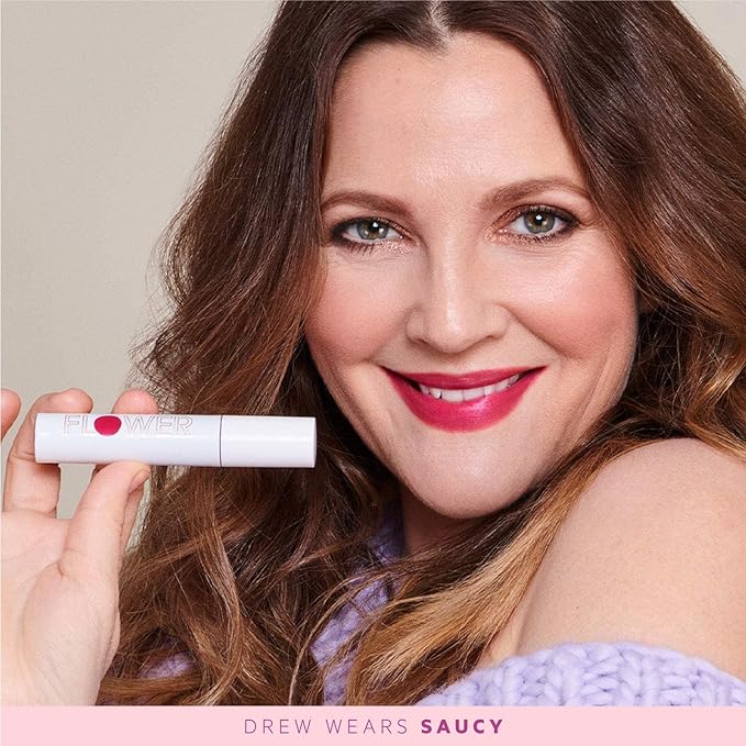 FLOWER BEAUTY By Drew Barrymore Bitten Lip Stain - Long-Lasting Color - Hydrating + Water-Based Formula - Gel-Like Texture - (Tempt)