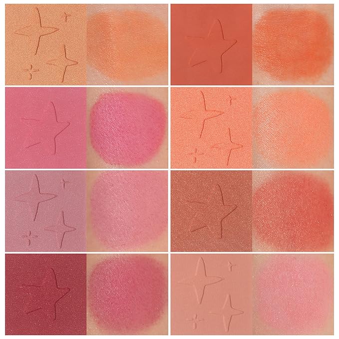 8 Colors Face Matte Blush Palette Shading Blusher