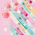 ROSÉE & CO Rosee Lip Gloss Vegan & Cruelty Free Treatment, Professional Make up, Long Lasting Glossy with Shea Butter, Moisturize, Protect & Smooth, High Shine, Non-Sticky (n.Cotton Candy, 0.5)