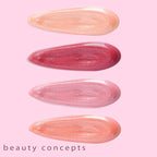 Beauty Concepts Lip Gloss Collection – Shimmering, Glossy Lip Makeup Set for a Radiant Finish, Pink and Red Collection