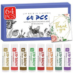 64 Pack Lip Balm, Natural Lip