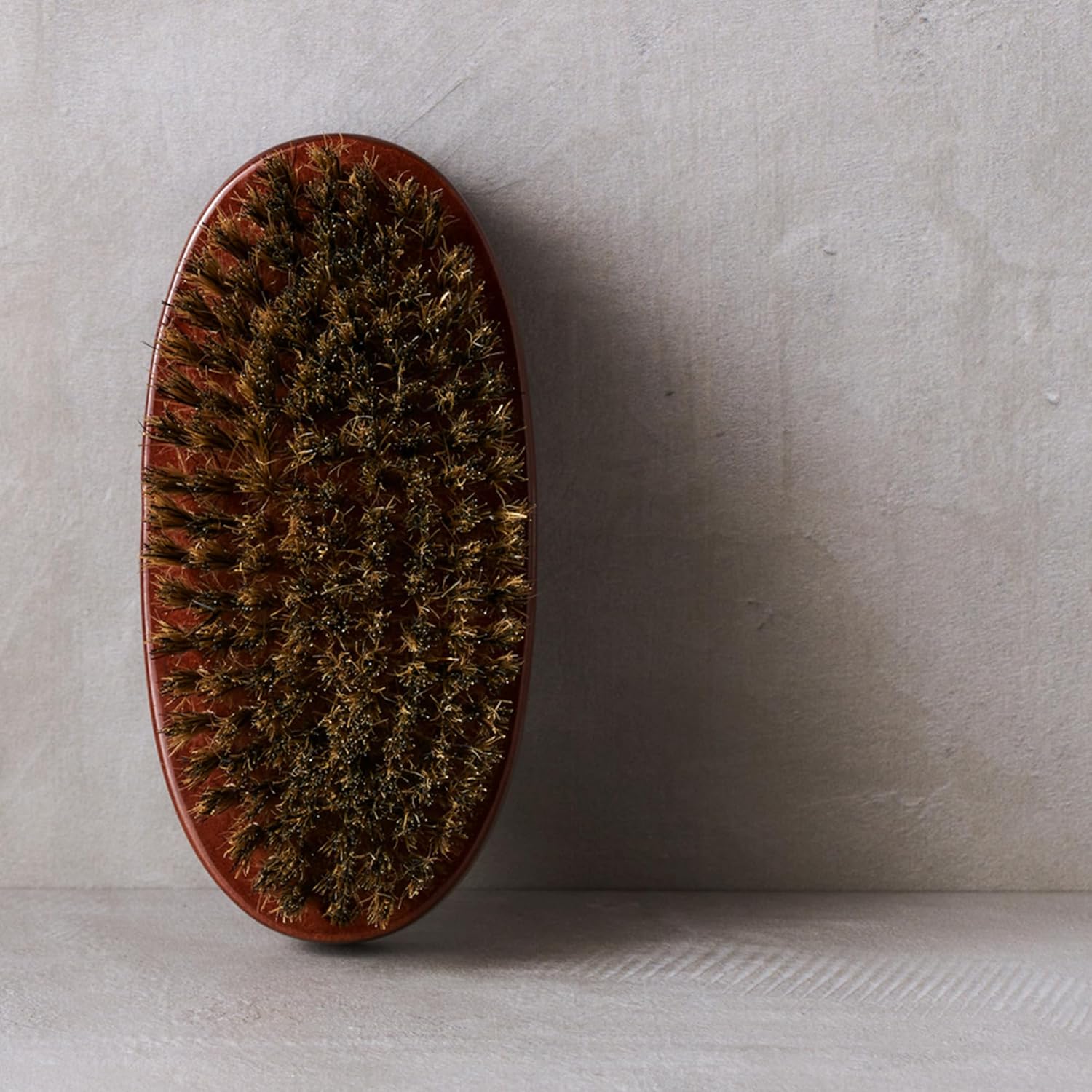 Diane Premium 100% Boar Bristle Military Wave Brush for Men and Barbers, Medium-Firm Bristles for Thick Coarse Hair, Detangling, Smoothing