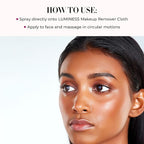 LUMINESS Face & Eye Makeup Remover, Airbrush Spray Makeup Eraser (1.86 fl oz) - Removes Longwear Cosmetics & Waterproof Formulas - Gentle -Make Up Remover for Soft, Smooth, & Hydrated Skin