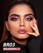 MAKI YIKA Red Lipstick for Women Metallic Lipsticks Glitter Long Lasting Lipstick No Smudge No Transfer Liquid Lip Gloss (BR03 Be Happy)