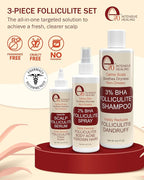 3% BHA Folliculitis Shampoo - Clarifying Shampoo with Salicylic Acid, Tea Tree Oil & Chamomile Extracts - Ideal for Flaky, Irritated & Dry Itchy Scalp, 8 fl. oz