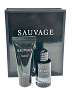 Dior Sauvage Perfume for Men – Mini Fragrance Gift Set EDP & Shower Gel Duo Travel Set