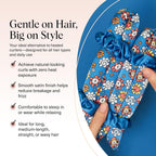 BT21 x Kitsch Satin Heatless Hair Curler Set - Heatless Curls Overnight, Hair Rollers for Soft Curls & Frizz-Free Styling, No Heat Curlers To Sleep in, Curling Rod Headband for Overnight Curl - BT21