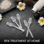 P 200pcs PANA Cosmetic Make Up Disposable Plastic 2.5" Spatulas Skin Care Facial Cream Mask Spatula (GRAY-200 Pieces in a Box)