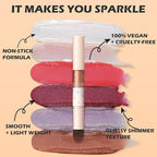 FOCALLURE Glitter Lip Gloss,High Shine Shimmer Lipstick,Long Lasting Plumping Lipgloss,Hydrating,Moisturizing,Non-Sticky and Lightweight Formula for Lip Color,Serein