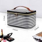 Ocheal striped makeup bag,travel makeup
