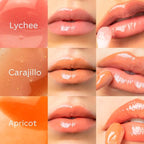 SARELLY CREATIVO LAB | Makeup Set Clear Lip Gloss + Shimmer and Shine | Beauty Vegan Skincare Make Up - Trending Lip Makeup | Apricot Honey Bourbon & Vermeil 24K