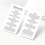 100 Pack - Premium Hyaluron Pen Lip Filler Aftercare Instructions Card 2 x 3.5" Accessories Supplies Kit Care - HP07A100_N
