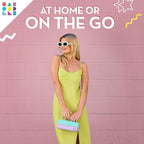 Caboodles Pretty in Petite Makeup Box, Hard Plastic Organizer Box, 2 Swivel Trays, Fashion Mirror, Secure Latch for Safe Travel