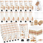 50 Sets 200 Pcs Baby Shower Hand Lotion and Lip Balm Gift Theme Baby Shower Party Favors Travel Size Hand Lotion and Lip Balm Bulk with Organza Bags Tags(Bear)