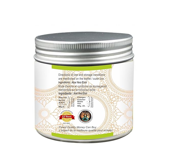Pure Aloe Vera Elixir (Gel) Daily Skin Repair Expert Therapeutic Grade 100gm (3.52 oz)