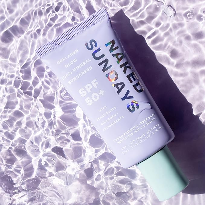 SPF50+ Collagen Glow 100% Mineral Sunscreen, Hydrating 100% Glow () 50ml