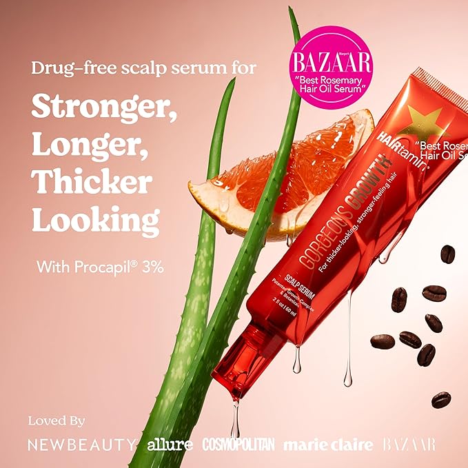 HAIRtamin Scalp Serum | Visibly Thicker, Nourished Hair and Healthy Scalp Treatment (Two Pack)