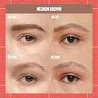 Maybelline Build-A-Brow 2-in-1 Brow Pen and Sealing Eyebrow Gel, Eyebrow Makeup for Real-Looking, Fuller Brows, Medium Brown, 1 Count