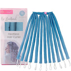 Octocurl Heatless Hair Curler - No Headband Octopus Curler - Overnight Curls for Long Hair (QMax - Blue)