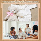 50 Sets Baby Shower Lip Balm Favor with Thank You Tags and Organza Bags, Lip Balm Bulk Baby Shower Gifts for Guests Prizes Gender Reveal Souvenirs Neutral Birthday Supplies