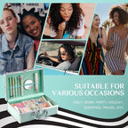 All In One Makeup Kit For Girls, Beginner Makeup Kit For Teens Makeup Kit For Little Girls Full Set Make Up Kit For Women Cosmetic Set 18 Color Eyeshadow Eyeliner Lipgloss Blush Mirror - Green