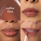 Julep So Plush Plumping Lip Gloss – High-Shine, Non-Sticky Lip Color - Vitamin E for Soothing & Repair – Cruelty-Free, Moisturizing Gloss – Coffee First