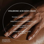 Advanced Clinicals Hyaluronic Acid Body Lotion & Face Moisturizer W/Vitamin E | Hydrating Dry Skin Firming Lotion Minimizes Look Of Wrinkles, Stretch Marks, & Crepey Skin | Skin Care Products, 2pc