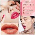 AWCCXMYM 2Pcs Lip Stain Lip Tint Stain Nude Gloss