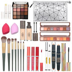 All in One Makeup Kit for Women Eyeshadow Eyeliner lipgloss, Lipstick Makeup brushes Mascara Eyebrow pencil Concealer Face Powder Primer Make Up Gift Set for Women, Teens