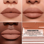 Morphe Soulmatte Velvet Lip Mousse Matte Lipstick - Air-Whipped, Soft Matte Lip Makeup with Vitamin E to Hydrate, Soften and Smooth Lips - Honey (0.128 Oz)