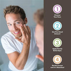 Rascal Ponce's Eye Cream | Under Eye Cream Dark Circle Remover for Men - Made with ginkgo Biloba Leaf Extract Macadamia Seed Oil (Container 0.5 Oz)