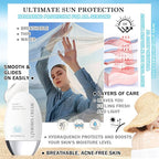 Moisturizing Face Sunscreen,Oil-free Facial Sunscreen Lotion SPF50 PA+,Hydrating Facial Sunscreen,Refreshing & Weightless Sunscreen for Face