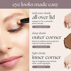 Julep Eyeshadow 101 Cream-to-Powder Waterproof Shadow Stick – Flame Shimmer – Long-Lasting, Crease-Proof, Warm Orange Toned Shimmer Cream Eyeshadow with Built-in Smudger