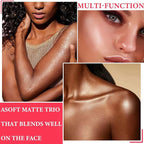 Face Glitter Blush Shimmer Waterproof Highlighter Blusher Powder,Facial