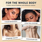 6 Colors Cream Contour Stick Makeup Kit, Double-ended Cream Highlighter Stick Bronzer and Blush Stick for Sculpt the Cheeks, Matte & Dewy Finish, Face Contour Kit for Beginners, Set B