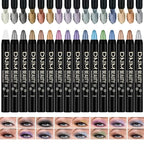 Colorful Shimmer Eye Shadow Stick Glittering Eye Shadow Sticks Set with Retractable and Waterproof Eyeshadow Pencil for Long-Lasting Makeup Eyeshadow (16 Pcs)