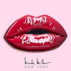 Nicole Miller Lip Gloss Collection Shimmery Glosses for Women and Girls Long Lasting Color Set with Rich Varied Colors, Better Not Pout Red, 4 Count (Pack of 1)