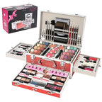 All in One Makeup Kit for Teens, 106 Pcs Professional Makeup Kit for Women Full Kit, Include Eyeshadow Palette, Lipstick Set, Concealer, Foundation, Lipgloss, Makeup Brush(Red)