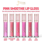 Juvia's Place Smoothie Lip Gloss Pink Melon - Hydrating Cream Lipgloss with Pink & Mauve Tones - Non Sticky Plumping Glosses - High Shine Lipgloss for Women - Lip Plumper with Cocoa Butter & Chia Oil