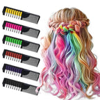 6 PCS Hair Chalk Comb
