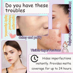 Air Cushion CC Cream Mushroom Head Foundation,Waterproof Long Makeup Sponge（4PCS）