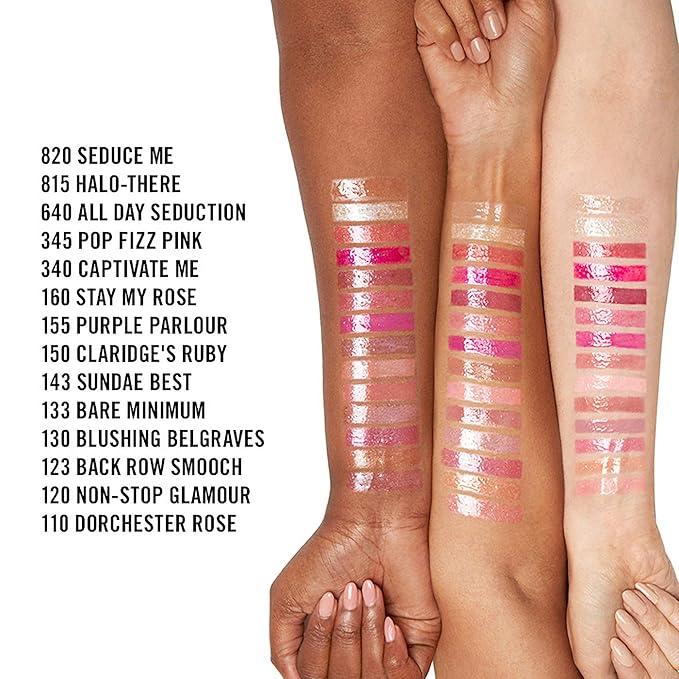 Rimmel Stay Glossy Lip Gloss - Non-Sticky and Lightweight Formula for Lip Color and Shine - 160 Stay My Rose, .18oz