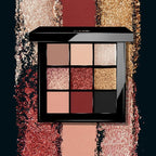 Velveteen Eyeshadow Palette, 51 - Eyeshadow Collection with Light to Deep Shades - for Matte, Metallic, Silky and Shimmery Finishes - 0.286 oz